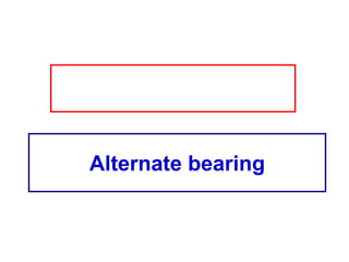 Alternate bearing
 