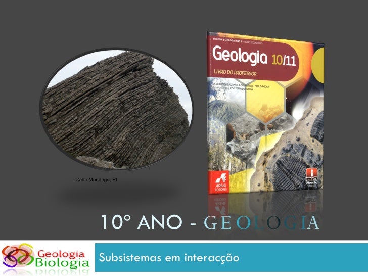 10º ANO -  G E O L O G I A Subsistemas em interacção Cabo Mondego, Pt 