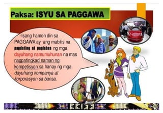 10 ap mga isyu sa paggawa  PPT