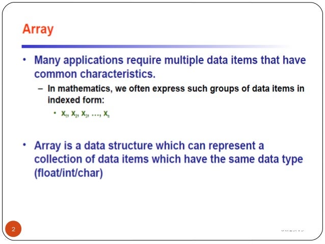 10 array