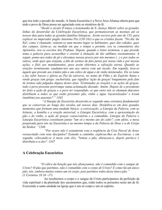 A Sagrada Eucaristia