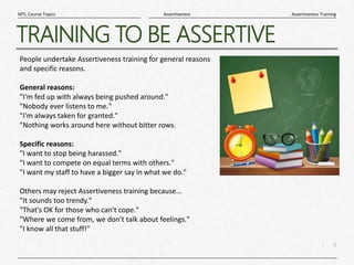Assertiveness Training | PPTX