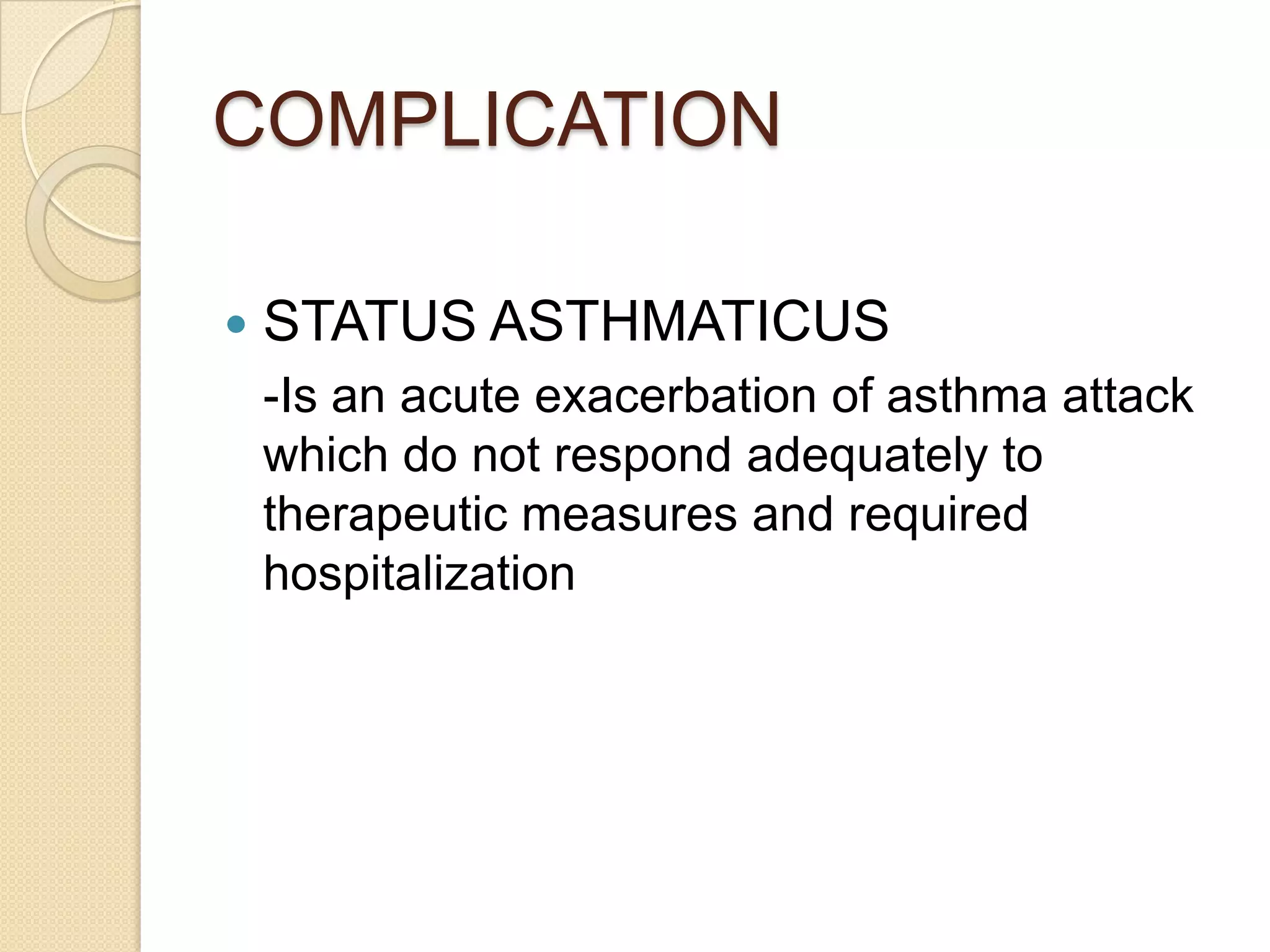Episodic shortness of    breath