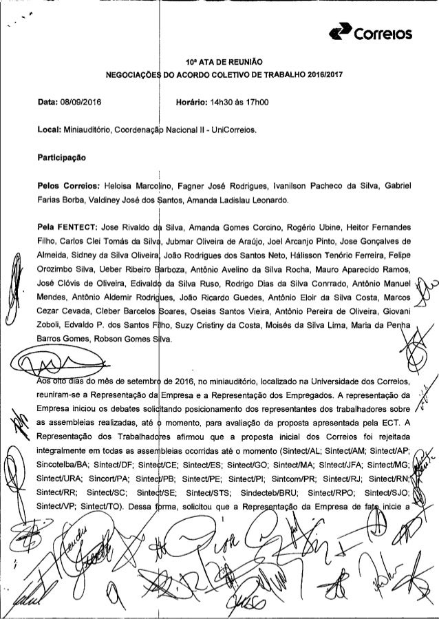 ata de reunião
