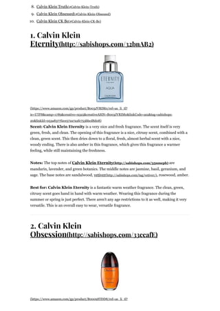 10 Best Calvin Klein Fragrances For Men | Best Perfume