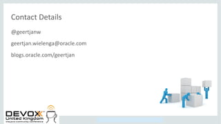 Copyright © 2014, Oracle and/or its affiliates. All rights reserved.
Contact Details
@geertjanw
geertjan.wielenga@oracle.com
blogs.oracle.com/geertjan
 