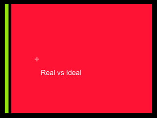 +
    Real vs Ideal
 