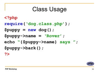 Class and Objects in PHP | PPT