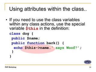 Class and Objects in PHP | PPT