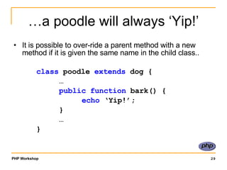 Class and Objects in PHP | PPT