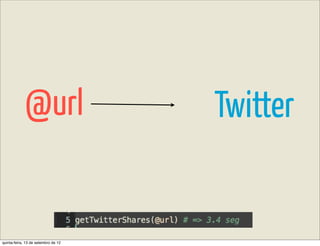 @url                    Twitter


quinta-feira, 13 de setembro de 12
 