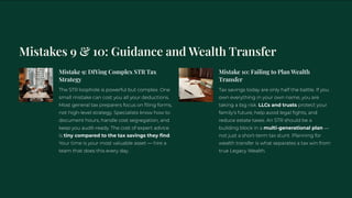 10 Common STR Loophole Mistakes That Kill Premium Cash Flow | PDF