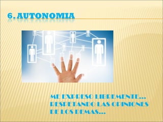 ME EXPRESO LIBREMENTE...
RESPETANDO LAS OPINIONES
DE LOS DEMAS…
 