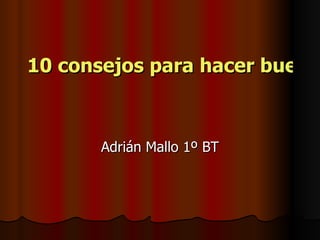 10 consejos para hacer buenas fotos Adrián Mallo 1º BT 