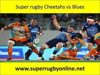 Super rugby Cheetahs vs Blues
www.superrugbyonline.net
 