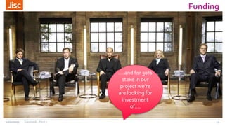 Funding
10/12/2015 DataVault - Pitch 3 15
….and for 50%
stake in our
project we’re
are looking for
investment
of….
 