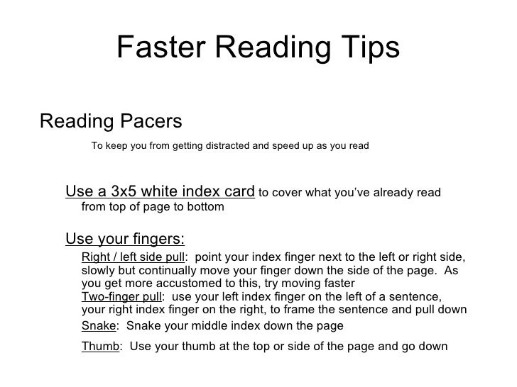 10 Days To Faster Reading My Fast Favorite Tips 10 Days To Faster Reading My Fast Favorite Tips