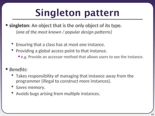 singleton method design pattern - geeksforgeeks Images... 10-design-patterns1.ppt.software engineering | PPT