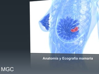 Anatomía y Ecografía mamaria
MGC
 