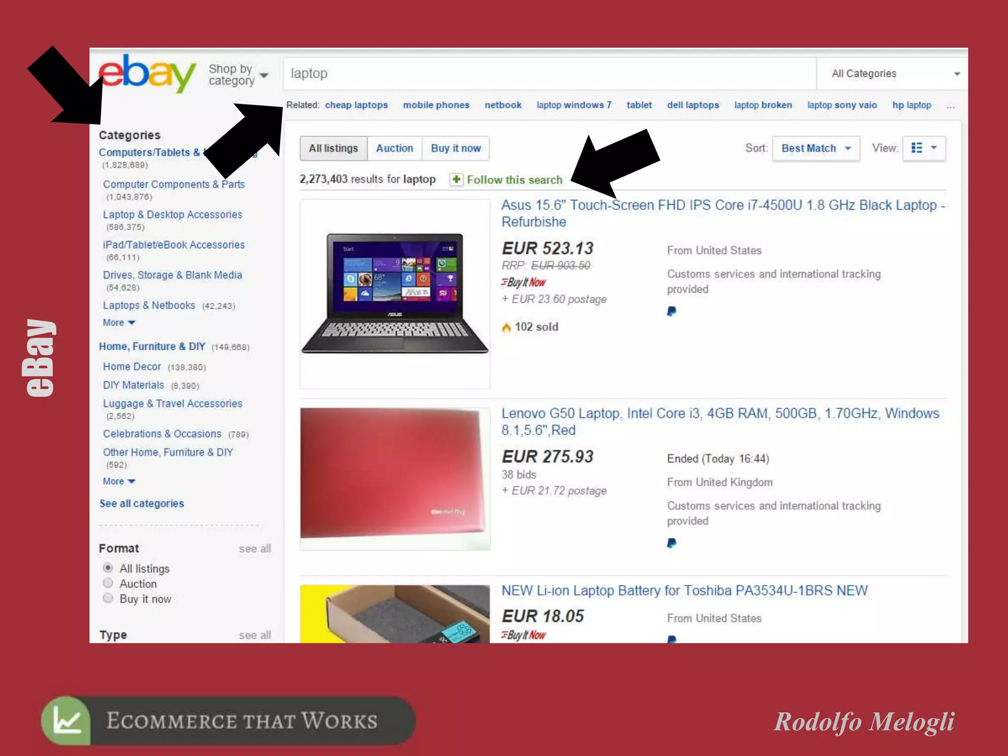 Rodolfo Melogli
eBay
 