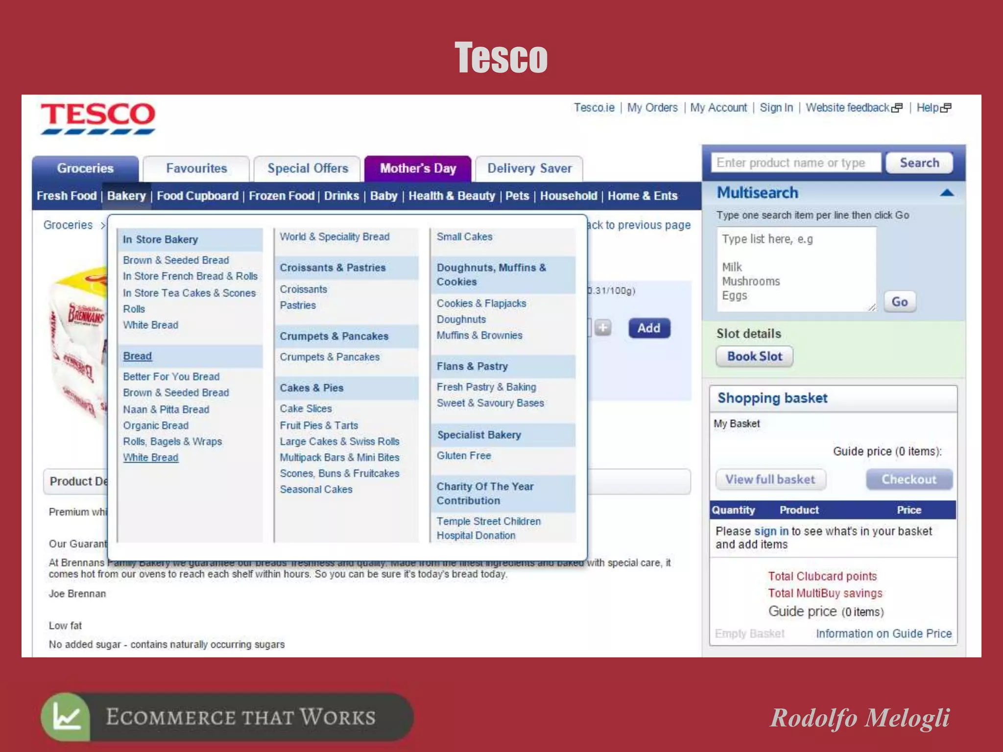 Rodolfo Melogli
Tesco
 