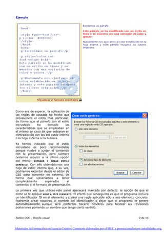 10. Edicion Html. Estilos Edicion Html. Aplicar Estilos   0001