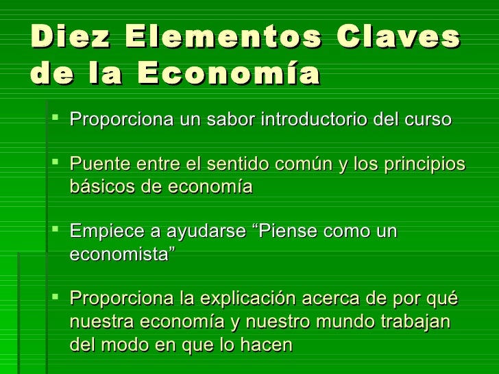 110 Elementos Claves de Economía