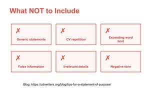 10 Essential Tips for a Statement of Purpose | PPTX