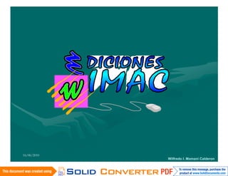 16/06/2010
             Wilfredo I. Mamani Calderon
 