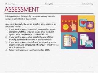 Evaluating Training | PPTX