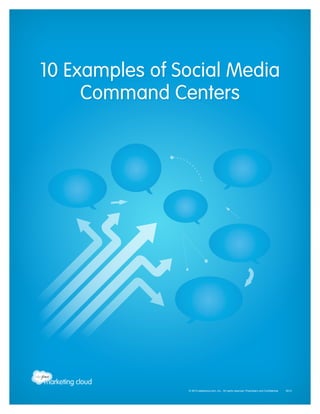 © 2013 salesforce.com, inc. All rights reserved. Proprietary and Confidential 0513 
10 Examples of Social Media 
Command Centers 
 