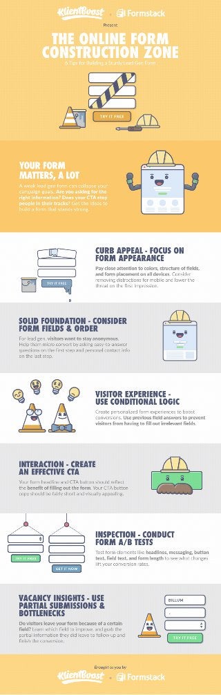 KlientBoost and Formstack Present: Landing Page Form [infographic]