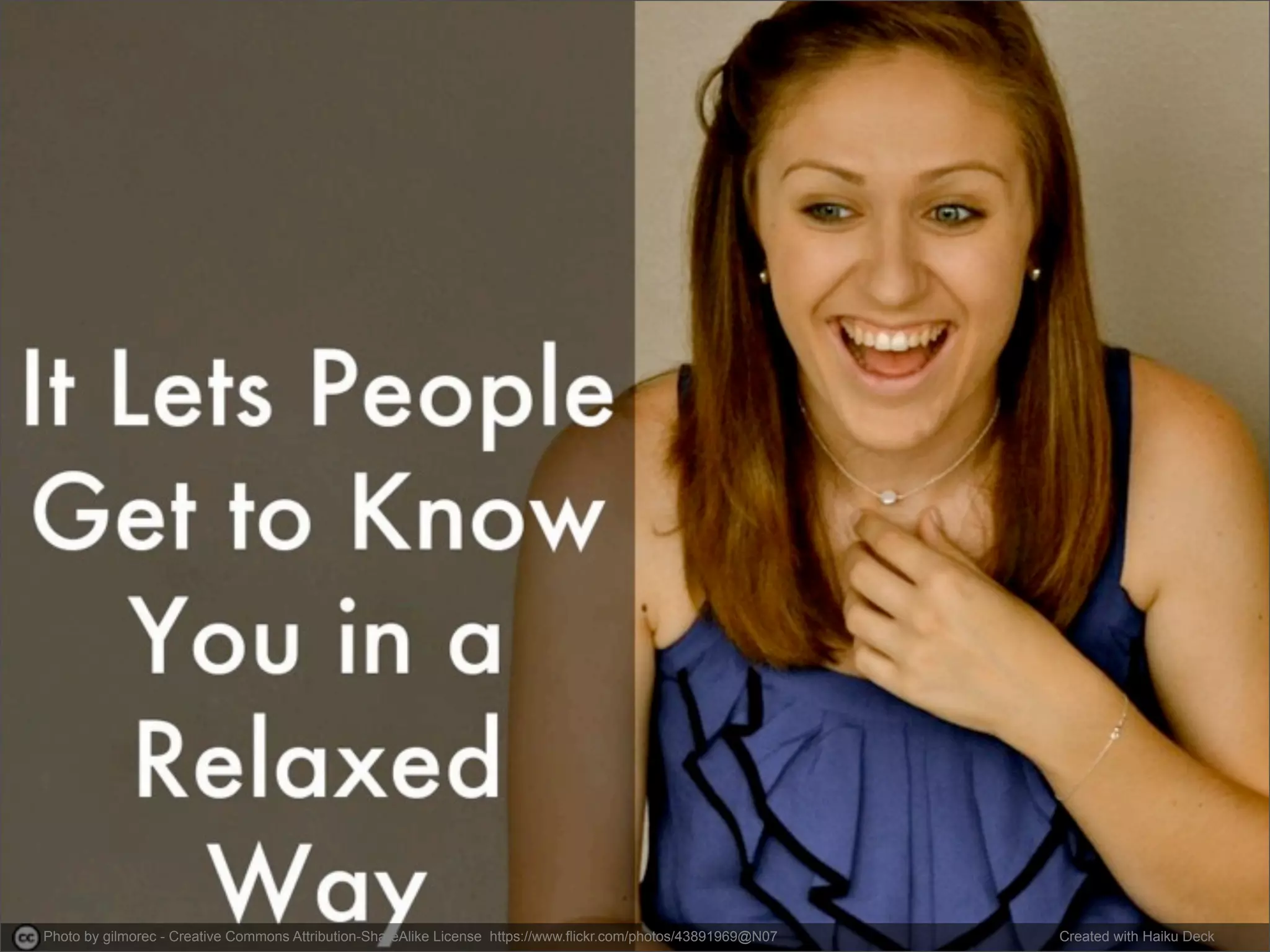 Photo by gilmorec - Creative Commons Attribution-ShareAlike License https://www.flickr.com/photos/43891969@N07 Created with Haiku Deck 
 