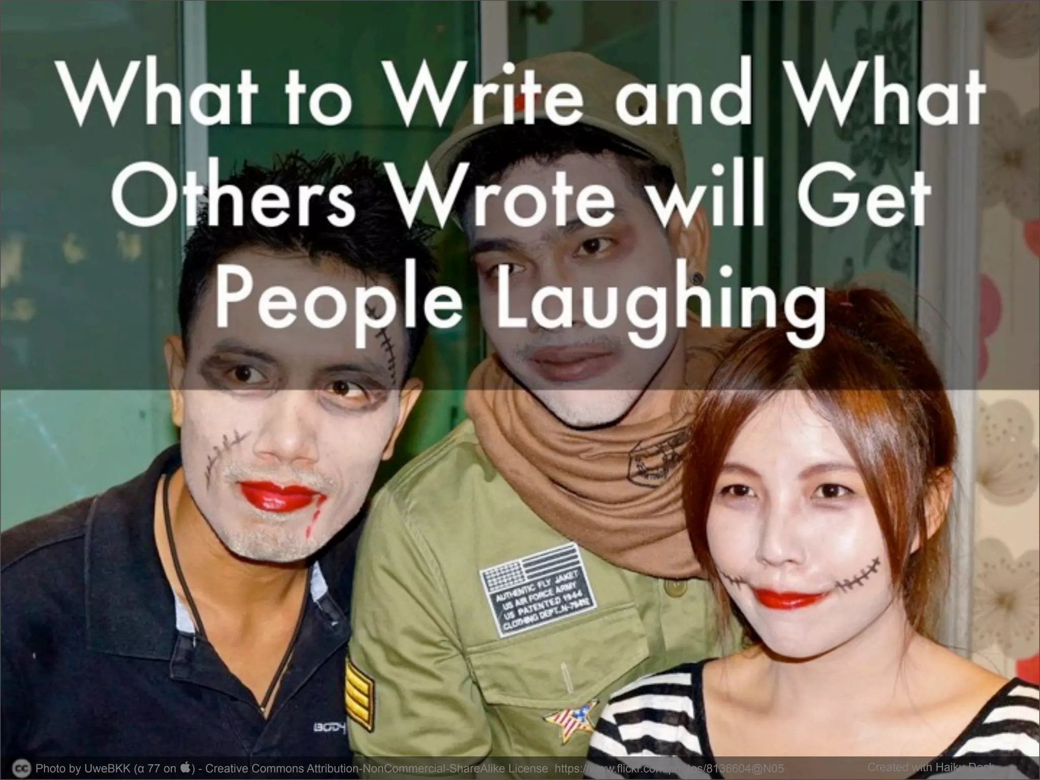 Photo by UweBKK (α 77 on ) - Creative Commons Attribution-NonCommercial-ShareAlike License https://www.flickr.com/photos/8136604@N05 Created with Haiku Deck 
 