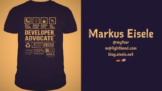 Markus Eisele
@myfear
m@lightbend.com
blog.eisele.net
! "
 