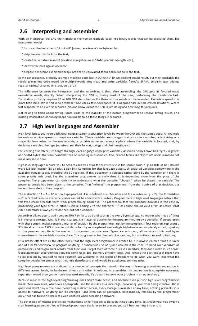 guia de linguagem assembly para microcontroladores atmel avr asm paper format