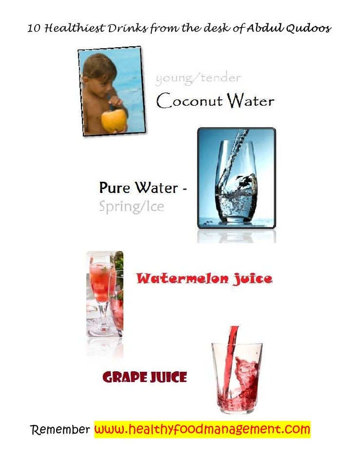 Top 10 healthiestdrinks