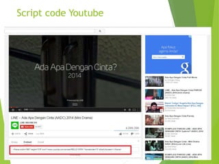 Script code Youtube
 