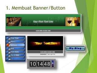 1. Membuat Banner/Button
 