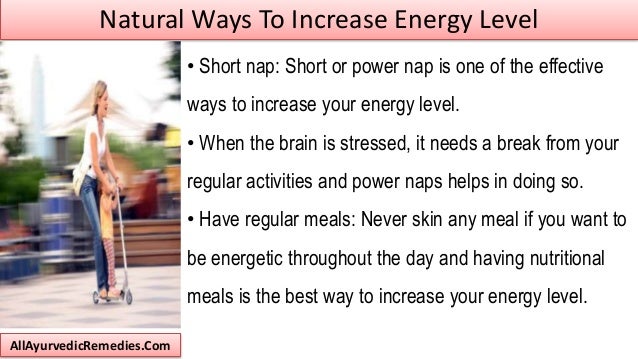 What Are The Best Natural Ways To Increase Energy Level?
