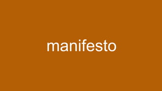 manifesto
 