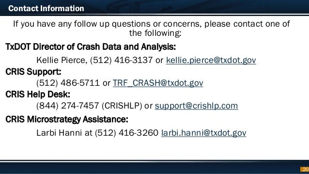 crash program updates and dashboards to access data txdot form cr 2