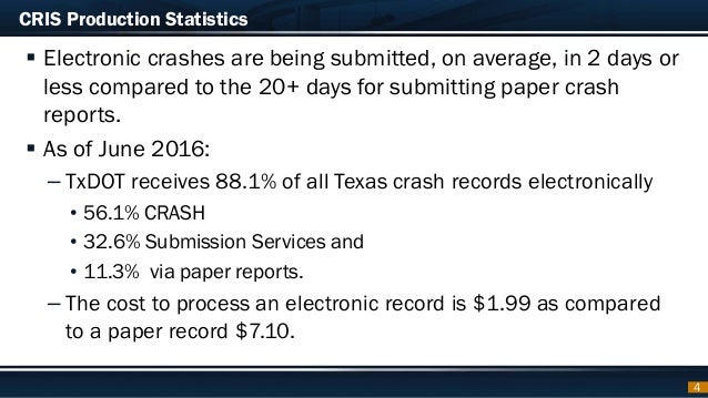 crash program updates and dashboards to access data txdot form cr 2