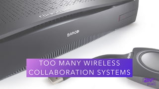 TOO MANY WIRELESS
COLLABORATION SYSTEMS
 
