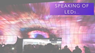 30
SPEAKING OF
LEDS…
 