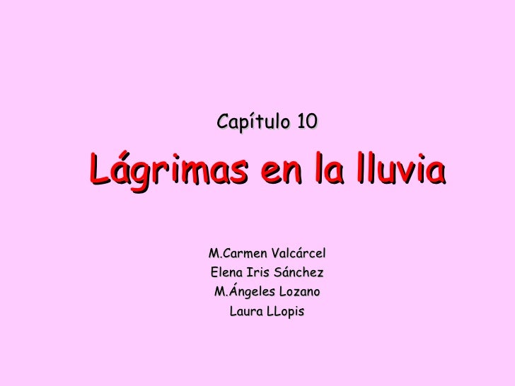 10. Lagrimas En La Lluvia