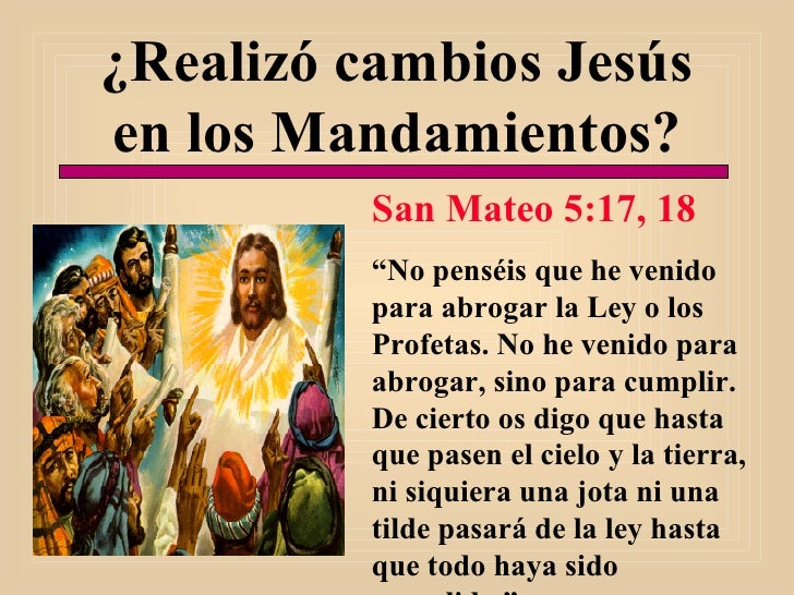 Resultado de imagen para Mateo 5,17-18