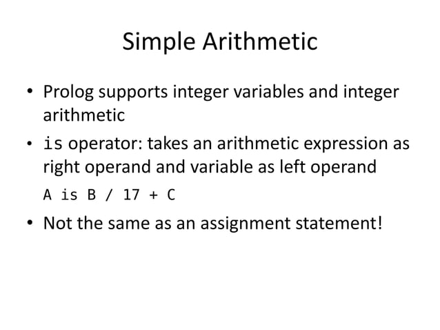 10 logic+programming+with+prolog | PPT