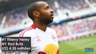 #1 Thierry Henry
NY Red Bulls
US$ 4,35 milhões
Nick Laham/Getty Images North America
 