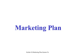 Marketing Plan 